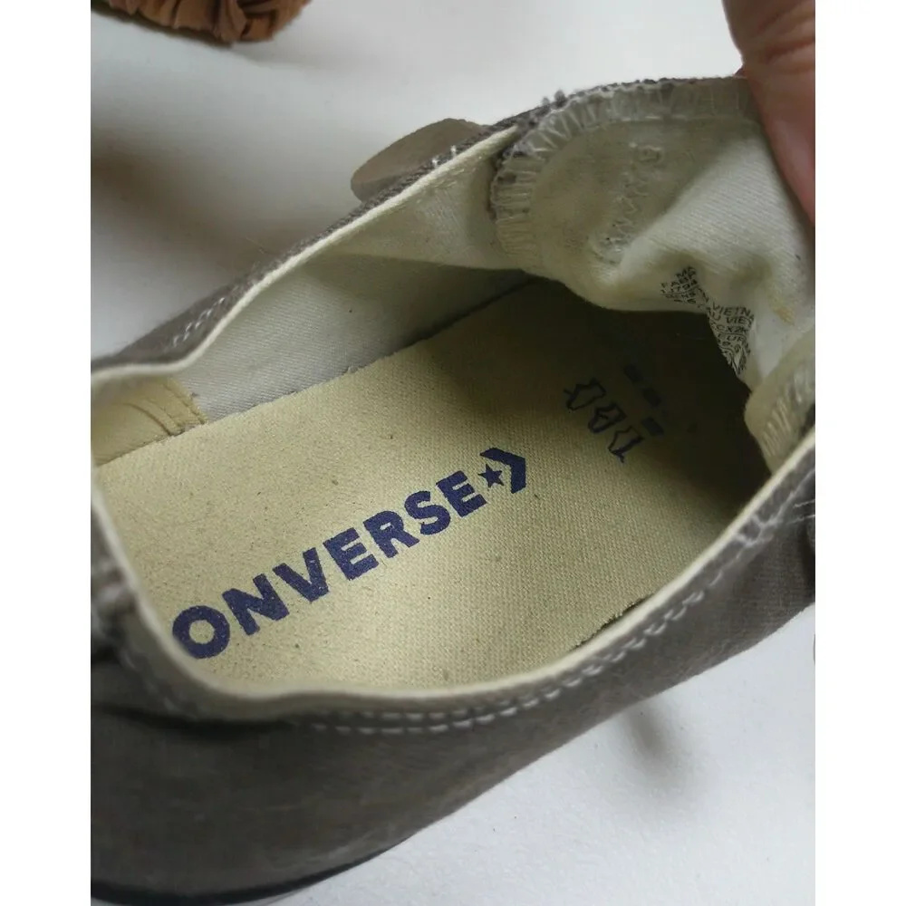 Converse Chuck Taylor All Star Low Top Gray Canvas Sneakers Mens 6.5 Womens 8.5